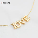 Plated Hollow Alphabet Pendants for Bracelets Necklace