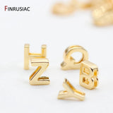 Plated Hollow Alphabet Pendants for Bracelets Necklace