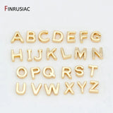 Plated Hollow Alphabet Pendants for Bracelets Necklace