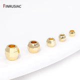18K Plated Brass Geometric Spacer Beads for DIY Jewelry Making