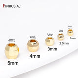 18K Plated Brass Geometric Spacer Beads for DIY Jewelry Making