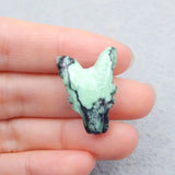 Green Turquoise Wolf Head Pendant Bead 26x18x10mm