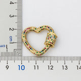 DIY Jewelry Making Accessories Heart Lock Hook Clasps