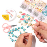 Shell Beads Bracelet Necklace Kit Women Kid Earring Bracelet Charms