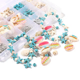 Shell Beads Bracelet Necklace Kit Women Kid Earring Bracelet Charms