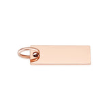 Stainless Steel Polished Square Blank Charms for Necklace