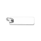Stainless Steel Polished Square Blank Charms for Necklace