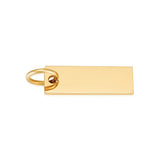 Stainless Steel Polished Square Blank Charms for Necklace