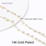 DIY Jewelry Making Large Size 14K Plated Brass Chains