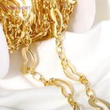 DIY Jewelry Making Large Size 14K Plated Brass Chains