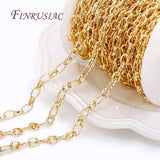 DIY Jewelry Making 14K Plated Brass Metal Thick Wide Big Chains