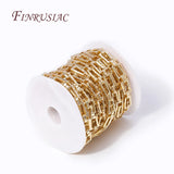 DIY Jewelry Making 14K Plated Brass Metal Thick Wide Big Chains