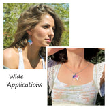 Rainbow Jewelry Making Kit: Pad Bails, Jump Rings, Chain Necklace, Earring Hook