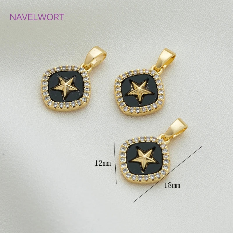 Moon Star Pendants for Necklace Making