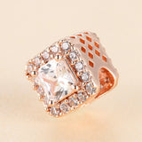 Geometric Radiance Charms for 925 Silver Bracelets - Rose Charm