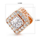Geometric Radiance Charms for 925 Silver Bracelets - Rose Charm