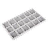 Gray Flocked Bead Board Bracelet Necklace Organizer Tray