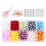DIY Jewelry Making Kit ABS Pearl Beads Round Loose Spacer Beads