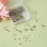 DIY Jewelry Making Kit Stainless Steel Earring Hooks Plastic Ear Nuts