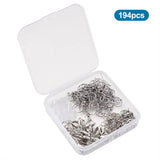 DIY Jewelry Making Kit Stainless Steel Earring Hooks Plastic Ear Nuts