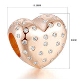 Heart Shape Charms For Silver Bracelets Beads For Jewelry Making