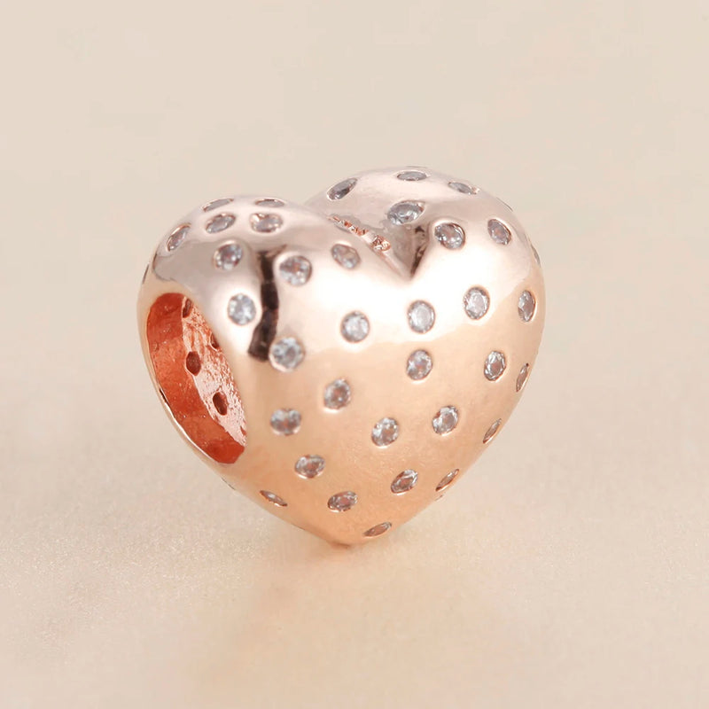 Heart Shape Charms For Silver Bracelets Beads For Jewelry Making