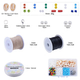 DIY Jewelry Making Set with Cowrie Shell Beads, Glass Seed Beads