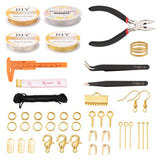 Jewelry Making Supplies Set with Tools Open Jump Rings Lobster Clasps