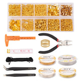 Jewelry Making Supplies Set with Tools Open Jump Rings Lobster Clasps