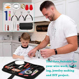 DIY Jewelry Making Tool Kit 22 Pieces Bead Cord Set Craft Repair Tool Bag