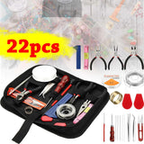 DIY Jewelry Making Tool Kit 22 Pieces Bead Cord Set Craft Repair Tool Bag