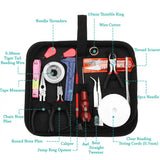 DIY Jewelry Making Tool Kit 22 Pieces Bead Cord Set Craft Repair Tool Bag