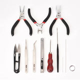 DIY Jewelry Making Tool Set - Pliers Scissors Beading Needle Tweezers Pins