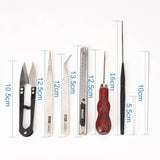 DIY Jewelry Making Tool Set - Pliers Scissors Beading Needle Tweezers Pins