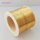 DIY Jewelry Making Wire 0.2-1mm 14k/18k Real Plated Copper-Wire