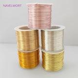 DIY Jewelry Making Wire 0.2-1mm 14k/18k Real Plated Copper-Wire