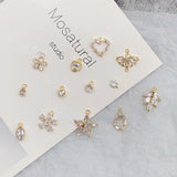 Copper Plated Zircon Hollow Geometric Jewelry Accessories