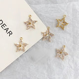 Copper Plated Zircon Hollow Geometric Jewelry Accessories