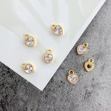 Copper Plated Zircon Hollow Geometric Jewelry Accessories