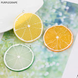 Fruit Orange Lemon Earrings Pendant 10pcs