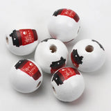 Wooden Beads 15mm Cartoon Animal Plant Toy Cup Car Pattern Beads Jewelry Making