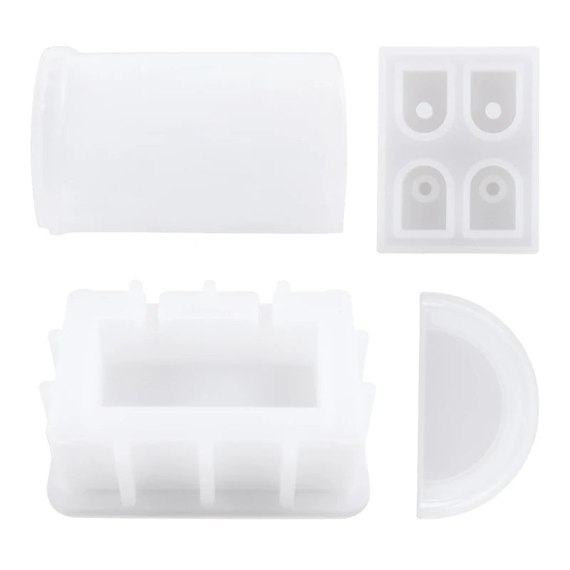 DIY Jewelry Storage Box Resin Mold Organizer Container Home Decor Silicone