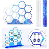 DIY Jewelry Storage Resin Mold Hollow Earrings Hexagonal Pendant Silicone Mold