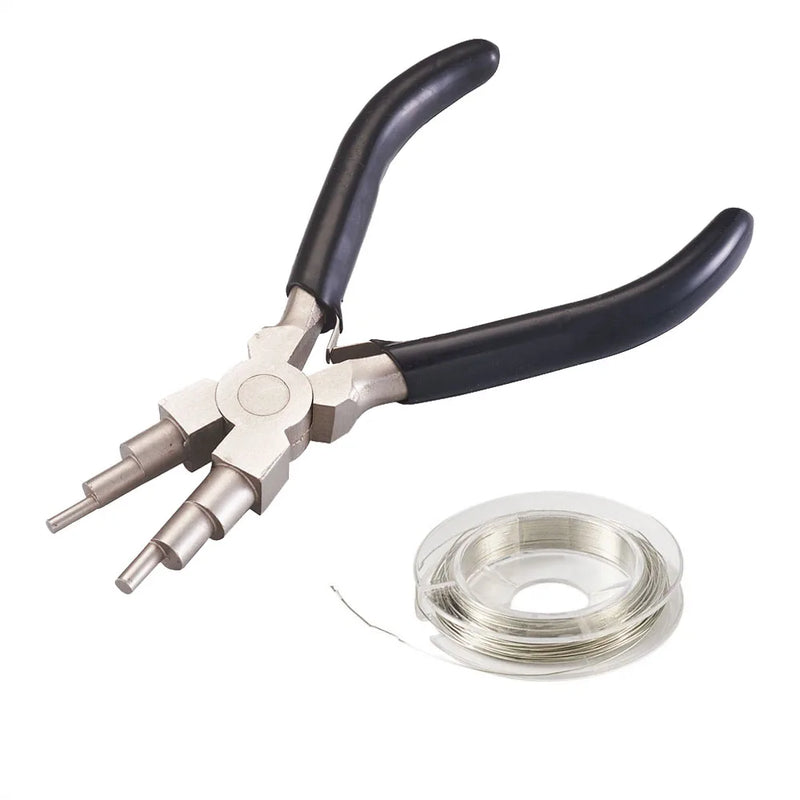 DIY Jewelry Tool Sets with Round Nose Pliers and Copper Jewelry Wire