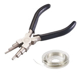 DIY Jewelry Tool Sets with Round Nose Pliers and Copper Jewelry Wire