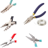 DIY Jewelry Tool Set with Round Nose Pliers and Copper Wire, Mixed F80