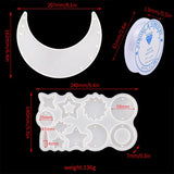 Moon Silicone Resin Mold for Jewelry Wind Chime Casting