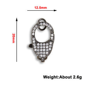 DIY Jewelry Supplies Chains Keychain Charms Zircon Lobster Clasp Brass