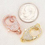 DIY Jewelry Supplies Chains Keychain Charms Zircon Lobster Clasp Brass