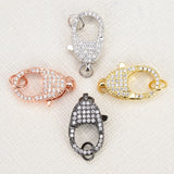 DIY Jewelry Supplies Chains Keychain Charms Zircon Lobster Clasp Brass